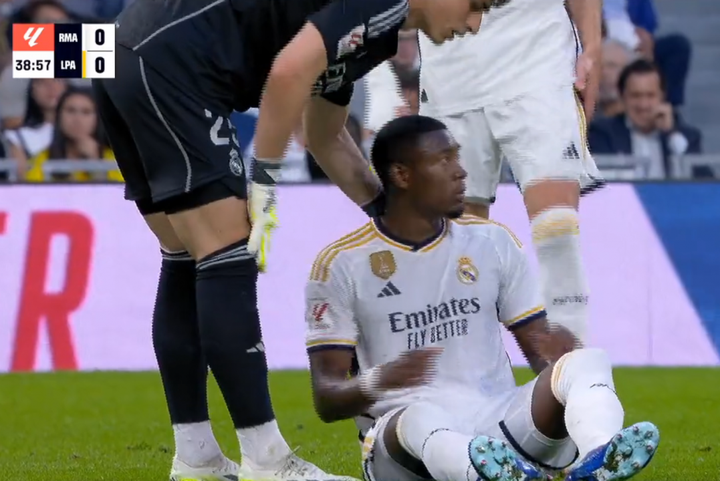 Madrid's injury crisis deepens: Alaba forced off the pitch injured