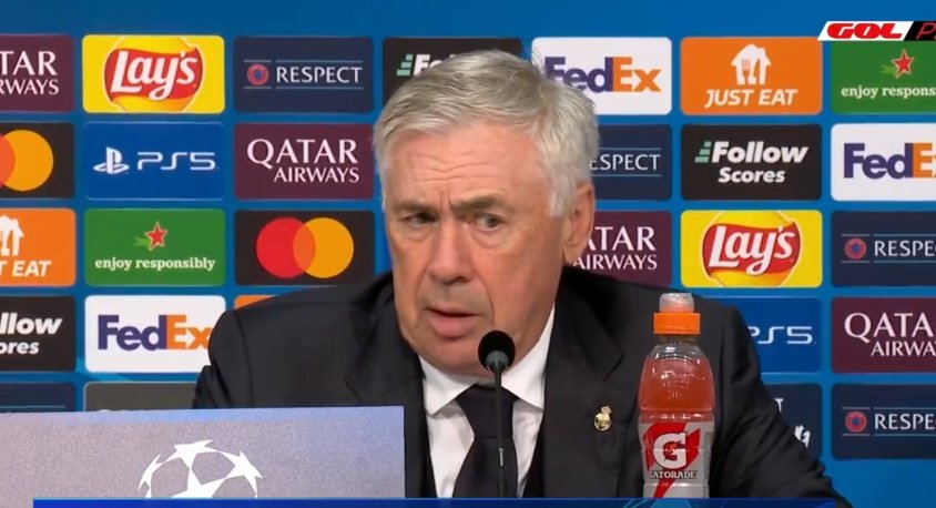 Ancelotti, preocupado por la mala sensación que mostraron los jugadores. Captura/GOLTV