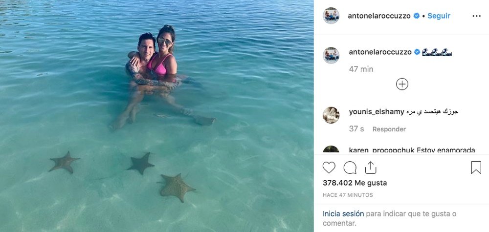 Messi y Antonela, rodeado de estrellas. Instagram/AntonelaRoccuzzo