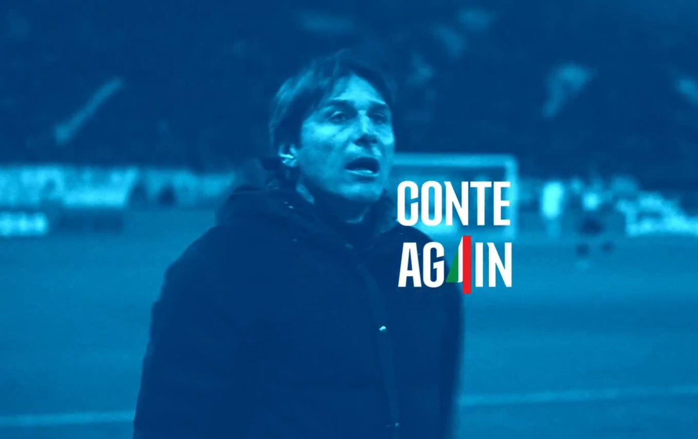 Antonio Conte has a contract with Napoli until 2027. Screenshot/sscnapoli
