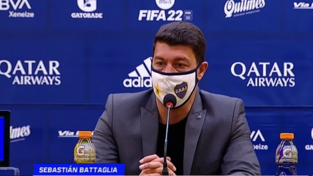 Battaglia ya dio a conocer la convocatoria de Boca Juniors para el 'Superclásico'. Captura/ESPN