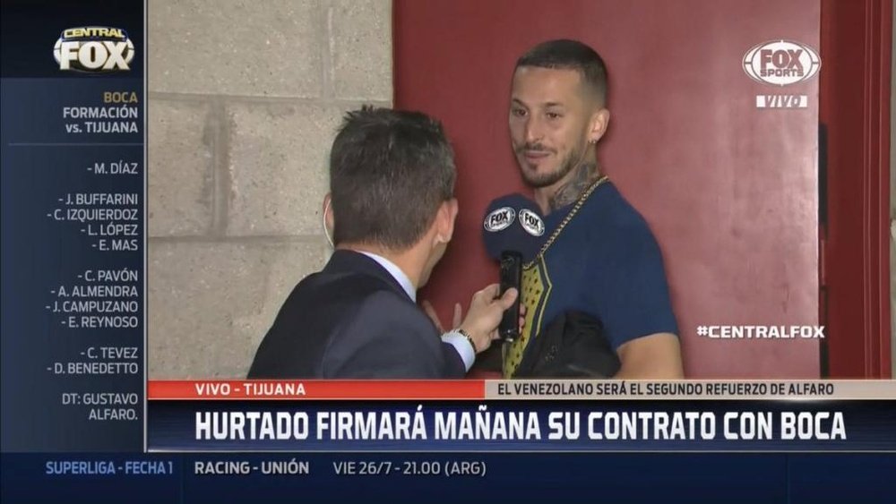 Benedetto, descartado para jugar ante Tijuana. Captura/FOXSports