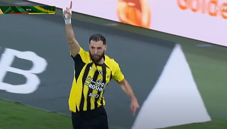Benzema pone el broche de oro a la temporada del Al Ittihad. Captura/FOXSports