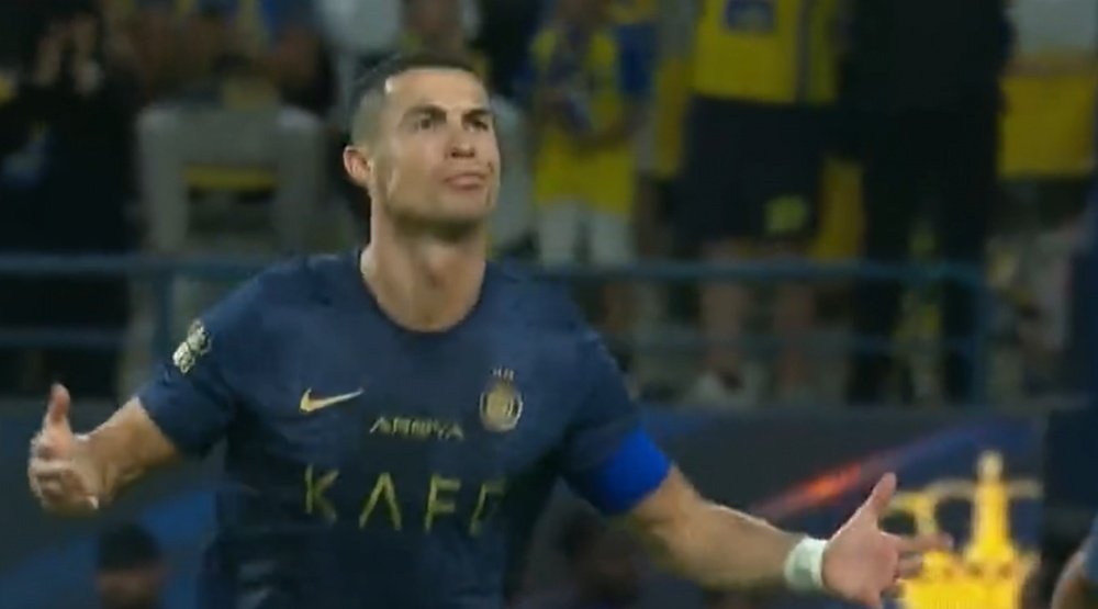 Cristiano Ronaldo scored his 15th goal of the season. Screenshot/SSC