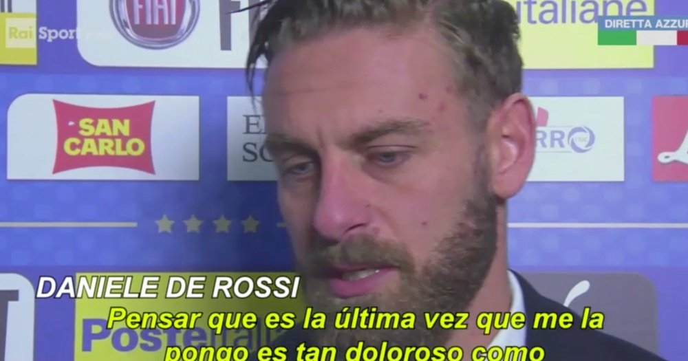 De Rossi reconoció que se marcha de la Selección. Captura/RAI