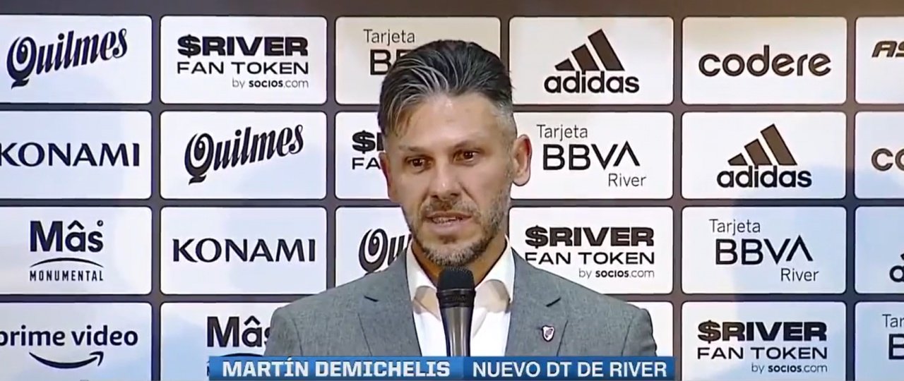 Demichelis quiere que River siga por el buen camino. Captura/ESPN
