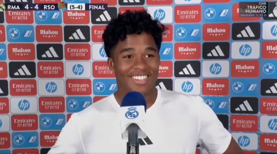 Endrick sait qu'il doit tenter sa chance. Capture/RMTV