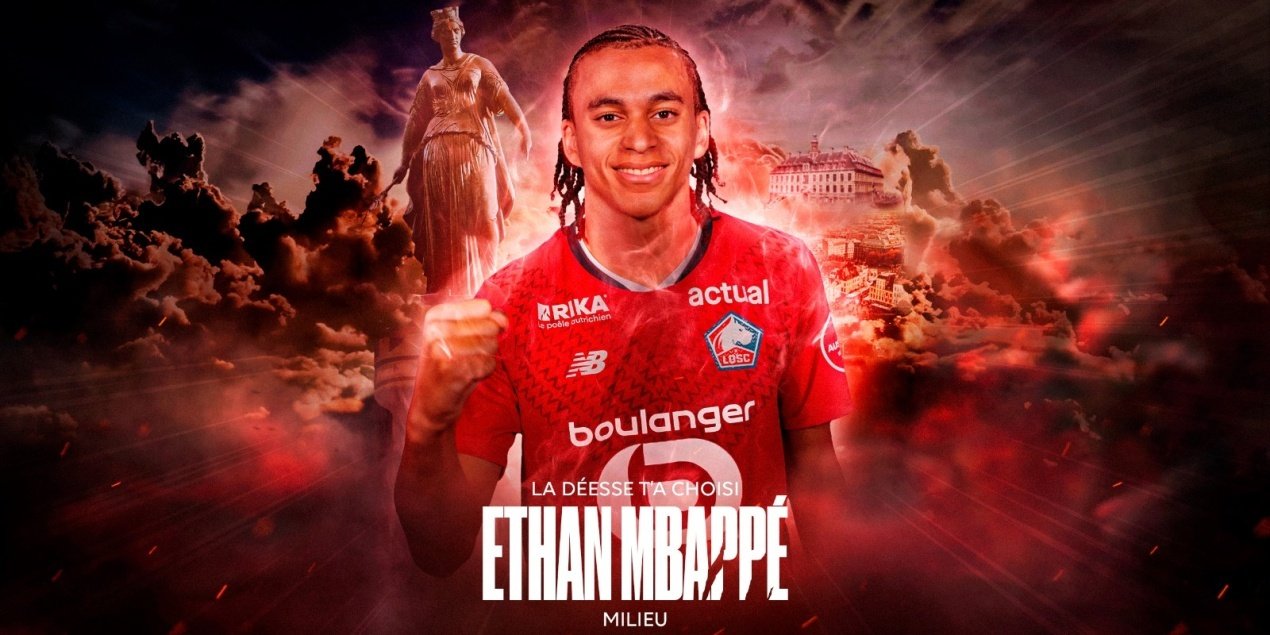 OFICIAL: el Lille le da el primer contrato profesional a Ethan Mbappé