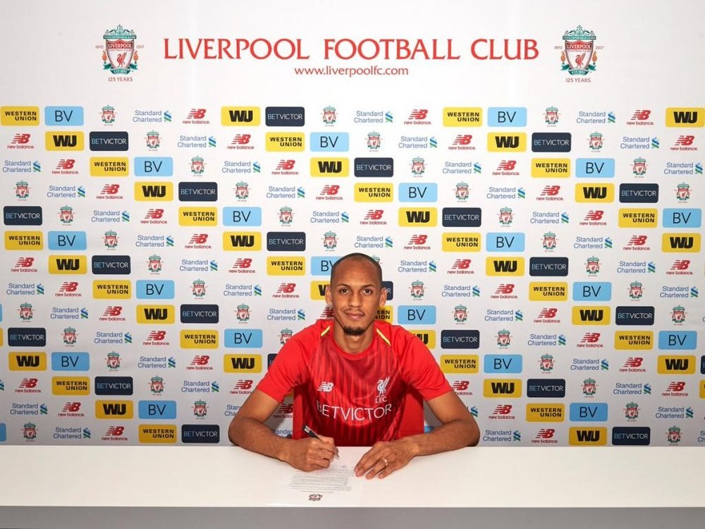 Fabinho, nuevo jugador del Liverpool. Liverpool