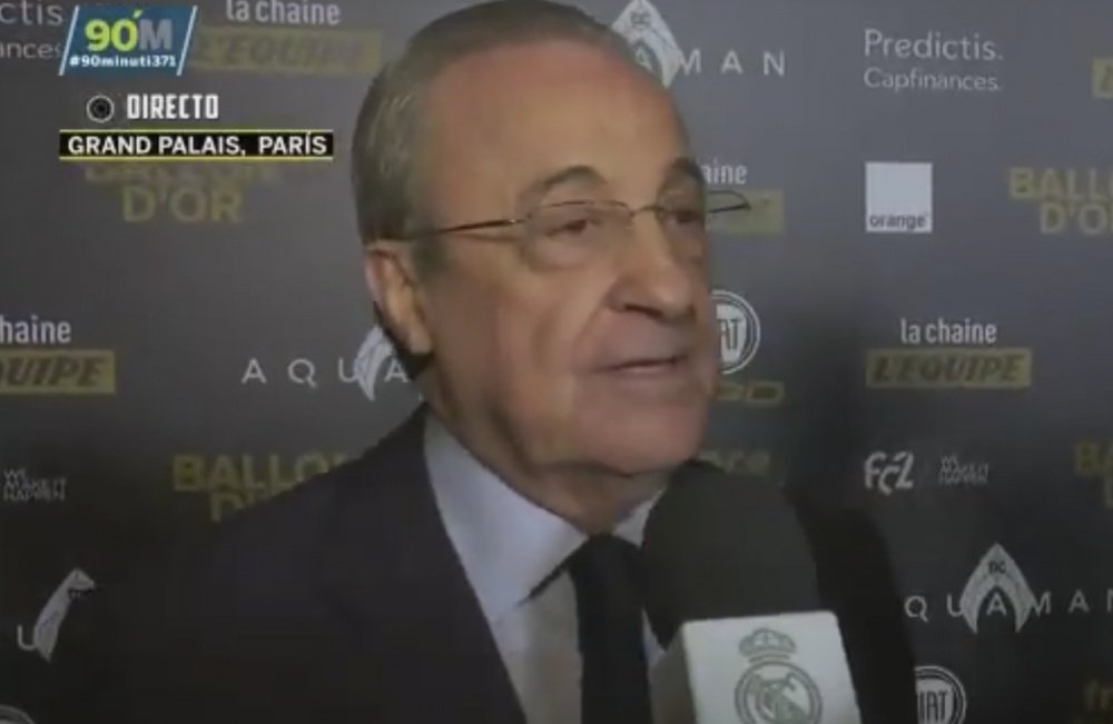 Florentino se rindió ante Modric. Captura/RealMadridTV