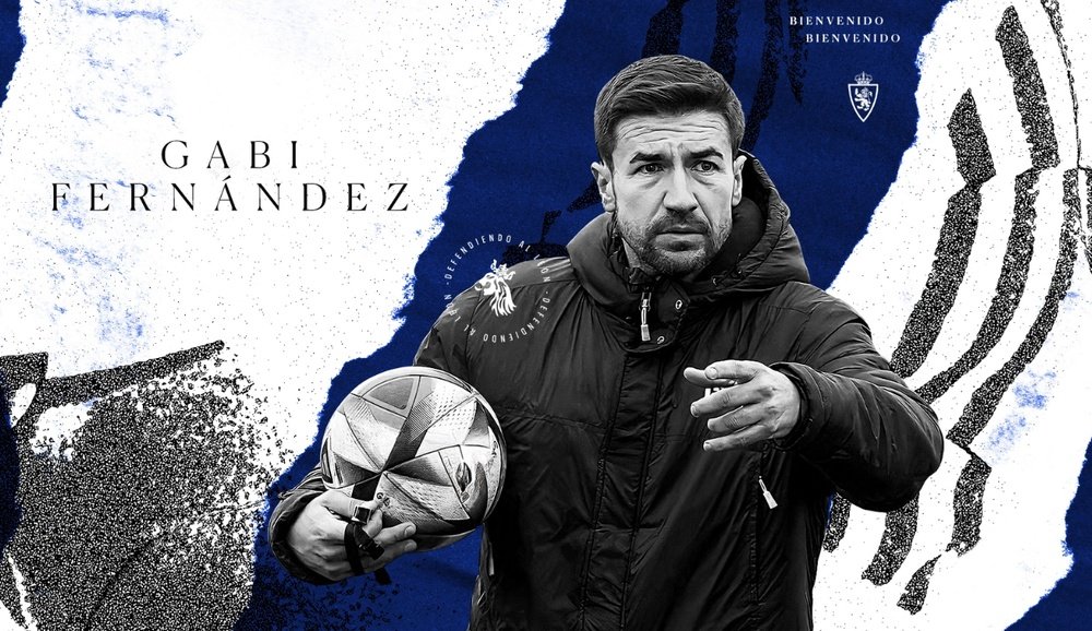 Gabi, nuevo entrenador del Zaragoza. Captura/RealZaragoza