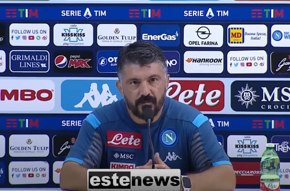 Gattuso admitió que es imposible marcar a Messi. Captura