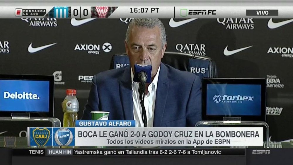 Gustavo Alfaro espera tener un equipo equilibrado de cara a la Libertadores. Captura/ESPN