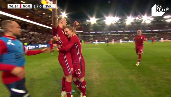 Haaland's back