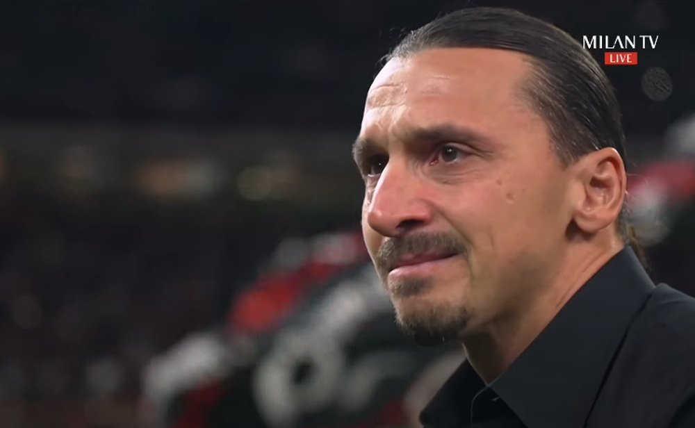 Ibrahimovic announced his retirment. Screenshot/ACMilan
