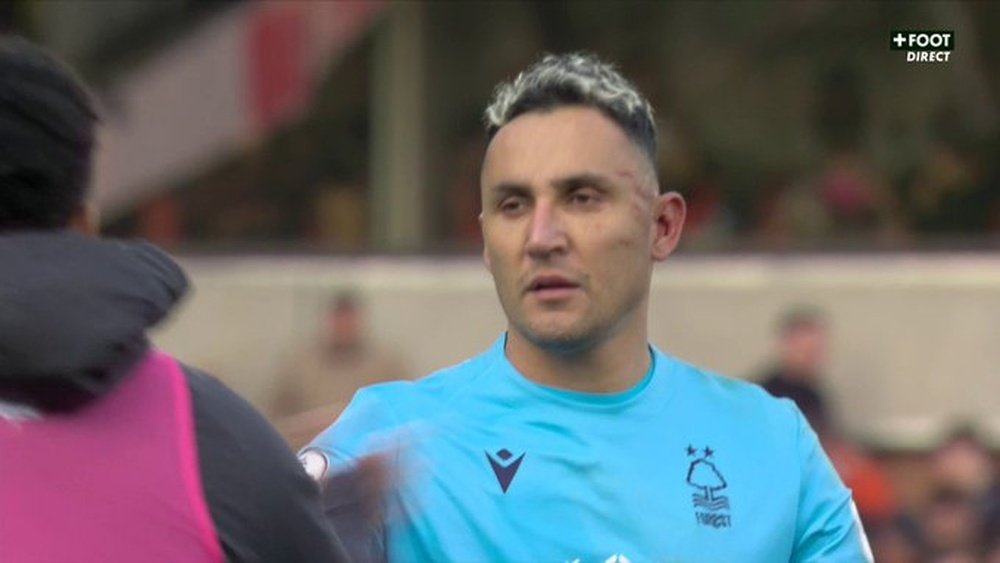 Keylor Navas with a good debut. Screenshot/Canal+Foot