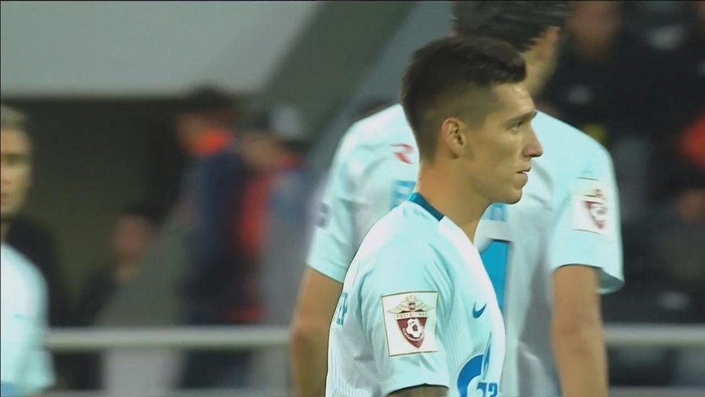 El centrocampista argentino debutó con el Zenit ante el Ural. ESPN