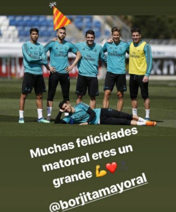 Luca Zidane desveló el mote de Borja Mayoral. Instagram/BorjaMayoral