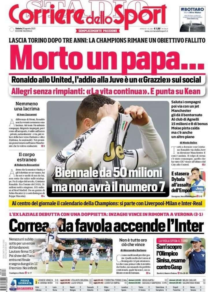 En Italia lloran por el adiós de Cristiano
