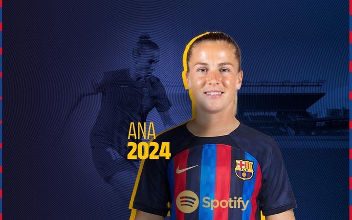 Barça announces the renewal of Ana Crnogorcevic until 2024