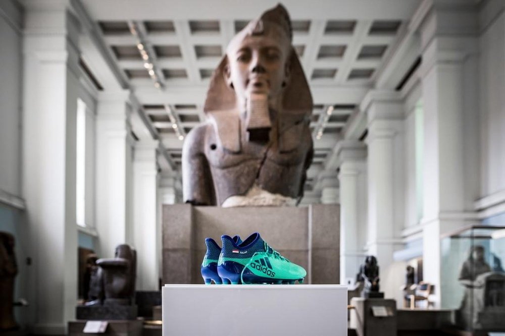 Salah's boots are to go on display at the British Museum. Twitter/BritishMuseum