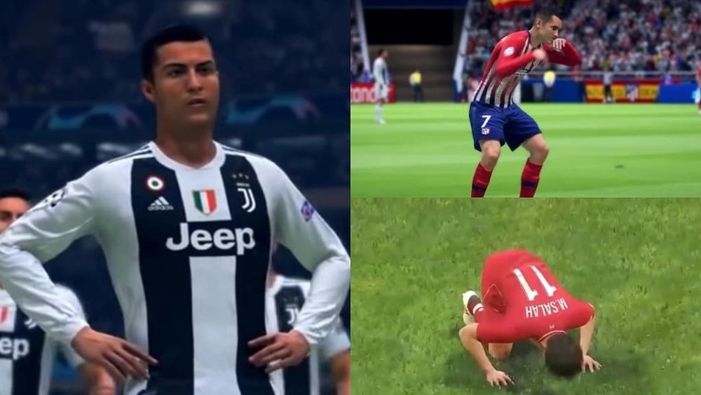 Estas son algunas de las celebraciones más curiosas del FIFA 19. Captura