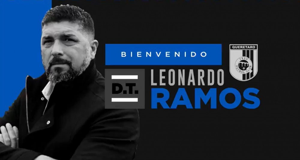 Leo Ramos, nuevo técnico de Querétaro. Twitter/Club_Queretaro