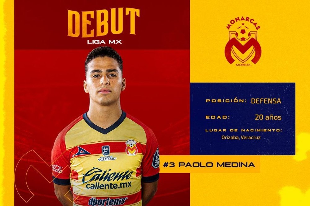 Paolo Medina debutó en Liga MX. Fuerzamonarca