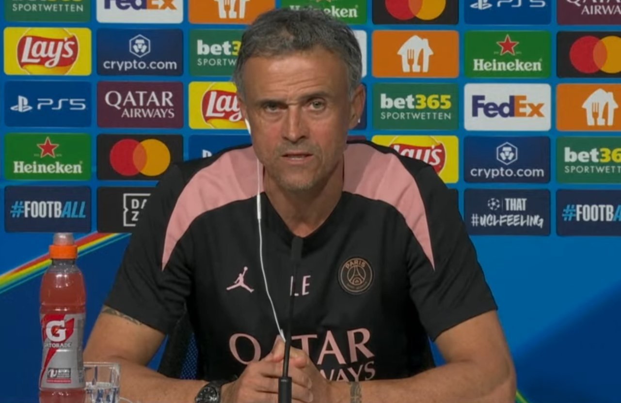 Luis Enrique, listo para hacer historia en París. Captura/UEFA