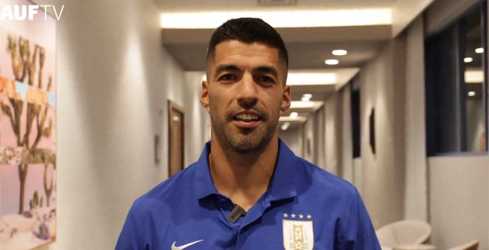 Luis Suarez expects a tough match against Brazil in the Copa quarters. Screenshot/AUFTV