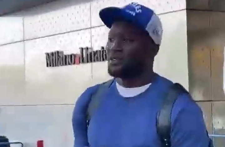 Lukaku is in Milan to complete his move to Inter. Screenshot/FCInter1098.it