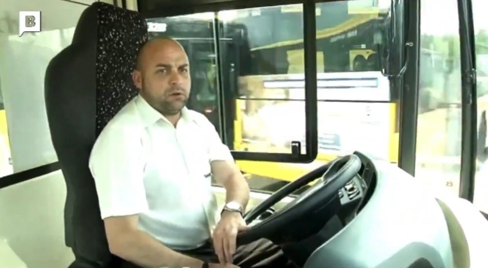 Manolo González fue conductor de autobús en Badalona. Captura/Betevé