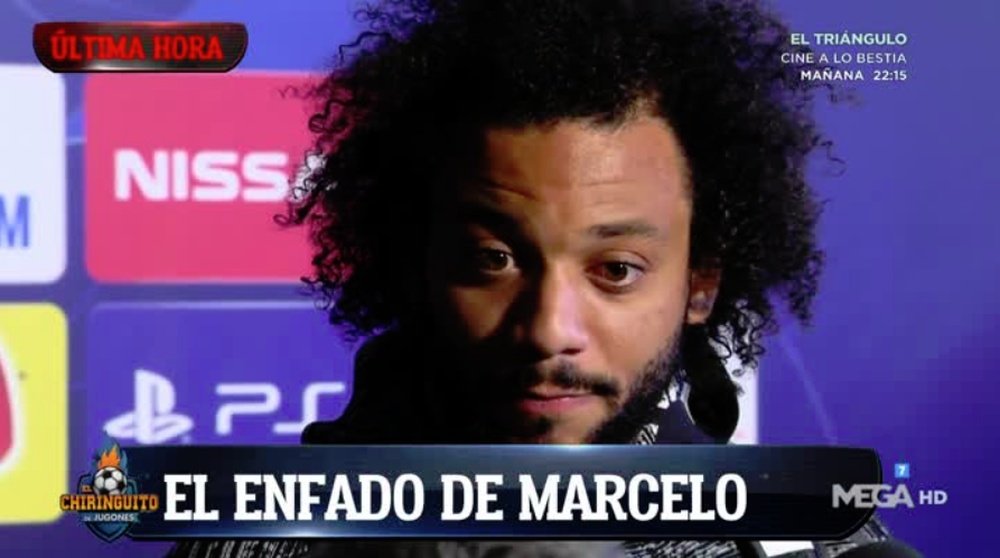 Marcelo pasí por zona mixta y defendió al equipo de las críticas. Captura/ElChiringuito