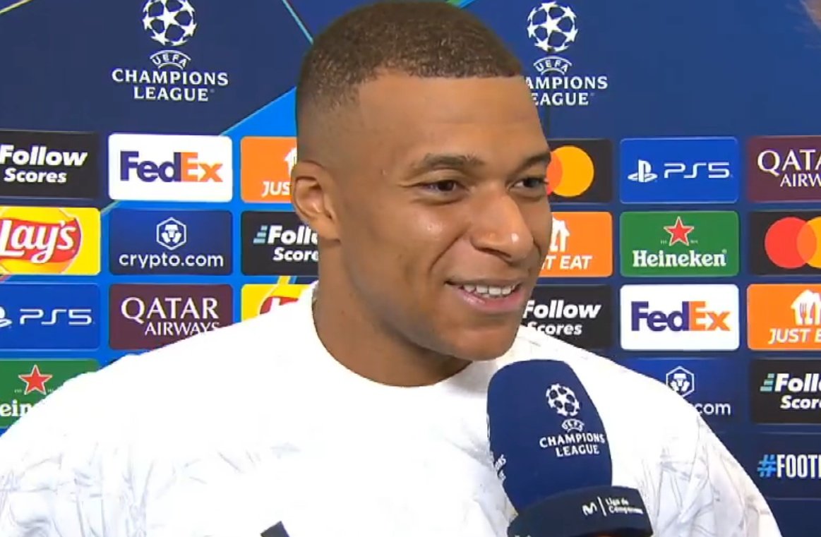 Mbappé hizo un análisis de la victoria ante el Stuttgart. Captura/MovistarFutbol