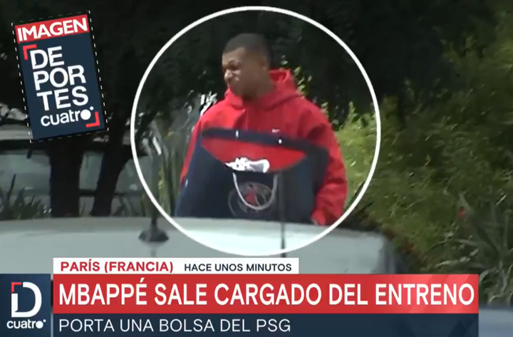 ¿Se va? Mbappé salió cargado de las instalaciones del PSG