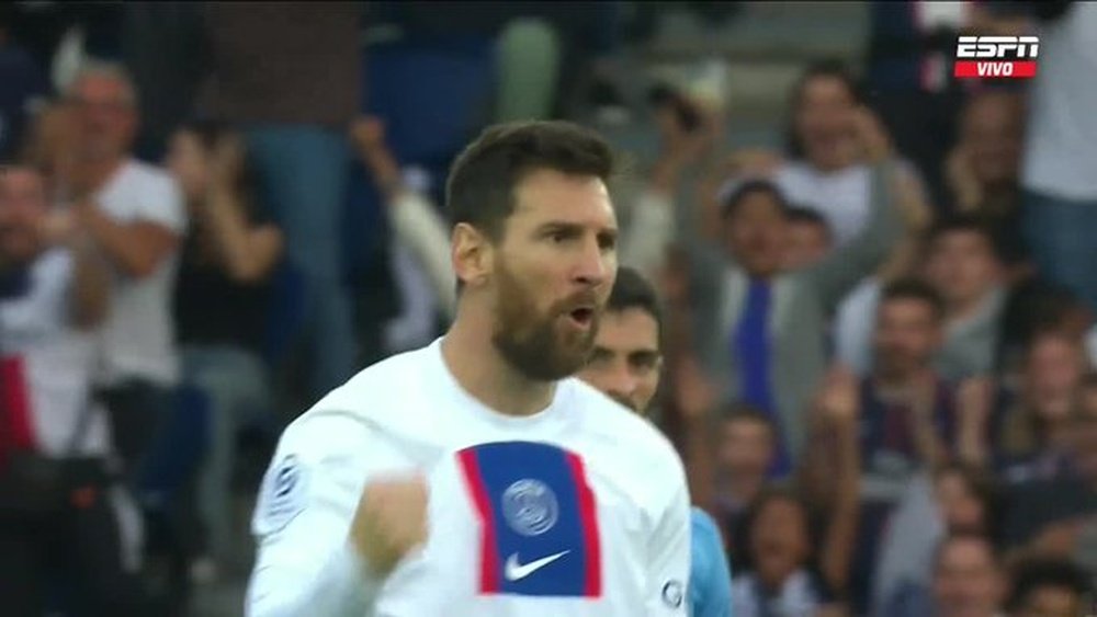 Golazo de Messi y asistencia para Neymar. Captura/ESPN