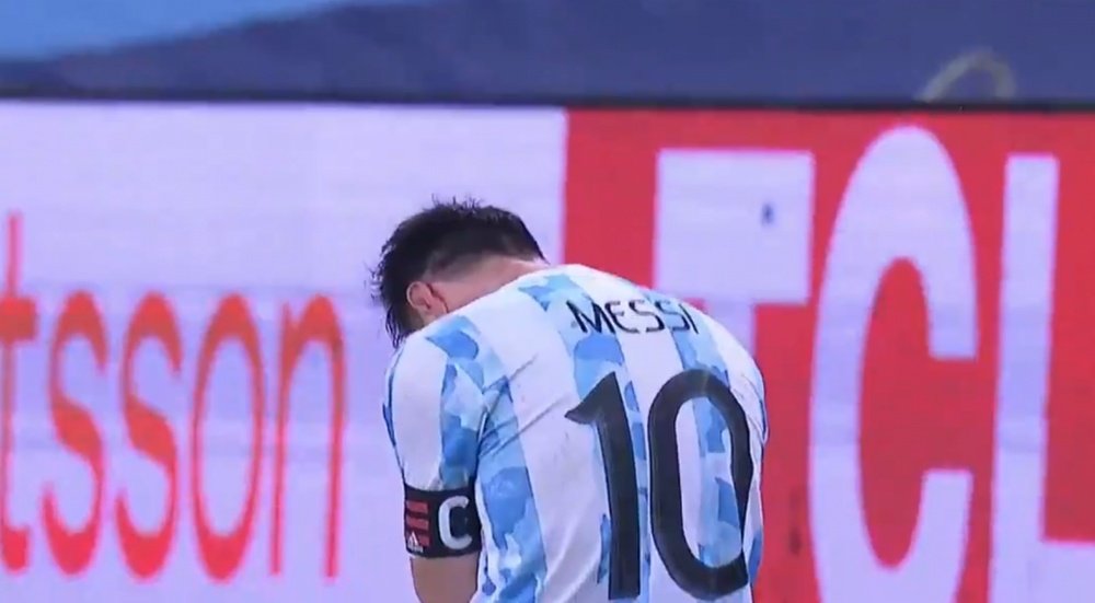 Así reaccionó Messi al conquistar su primer título con Argentina. Twitter/CopaAmerica