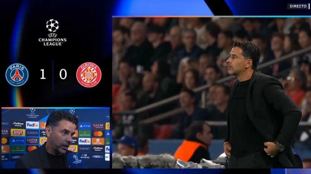 Girona were denied a positive result by Gazzaniga's own goal. Screenshot/MovistarLigadeCampeones