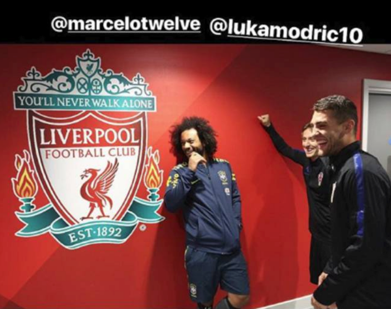 La photo de Marcelo, Kovacic et Modric qui enerve Liverpool