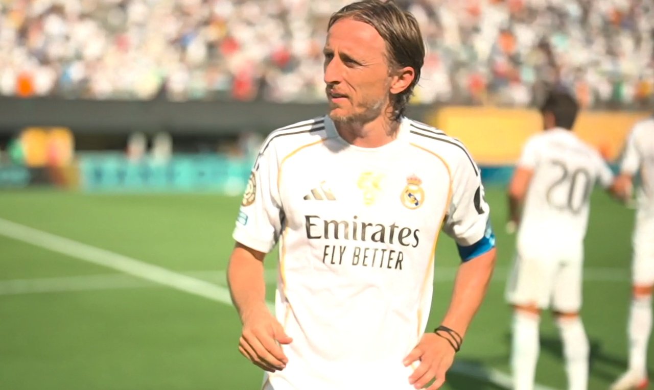 Modric se despidió con una derrota. Captura/DAZN