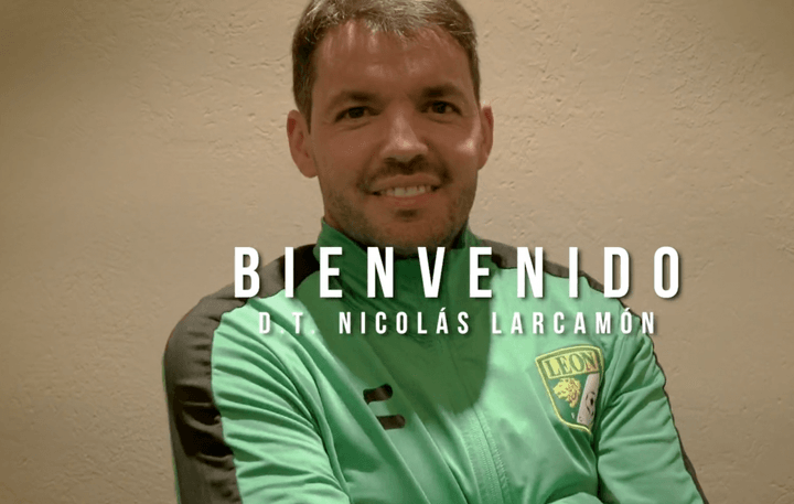 Nicolás Larcamón, nuevo técnico de León. Twitter/clubleonfc