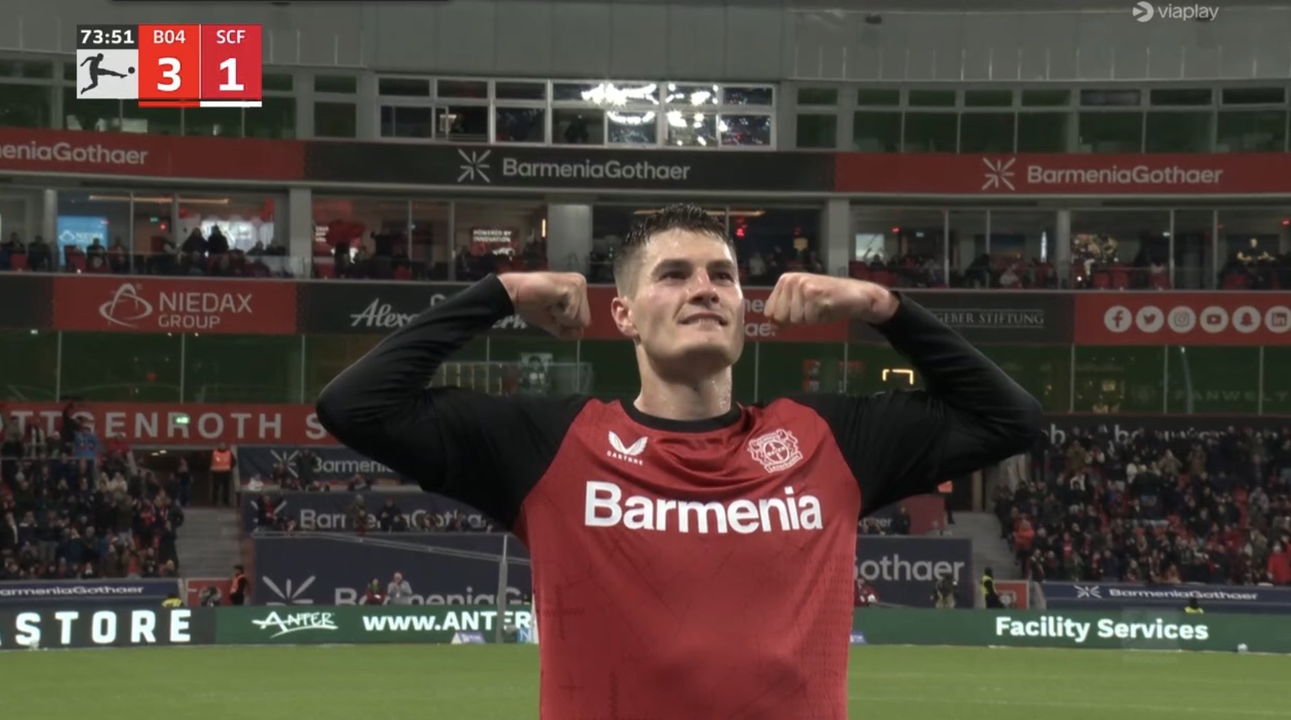 Schick reluce con Xabi Alonso: 9 goles en 5 partidos, con un 'hat trick' y un póker incluidos