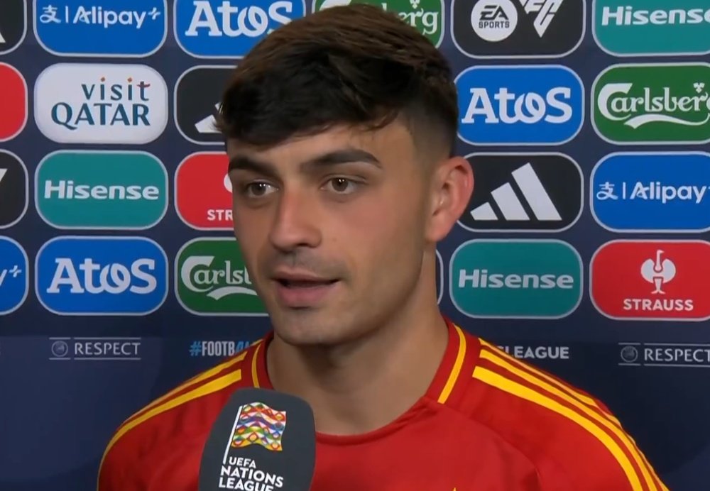 Pedri lamentó no haber dominado más el partido ante Francia. Captura/TVE