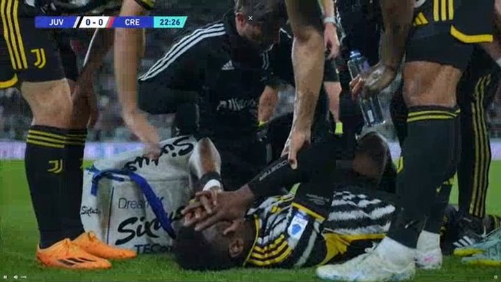 Pogba off in tears after another injury