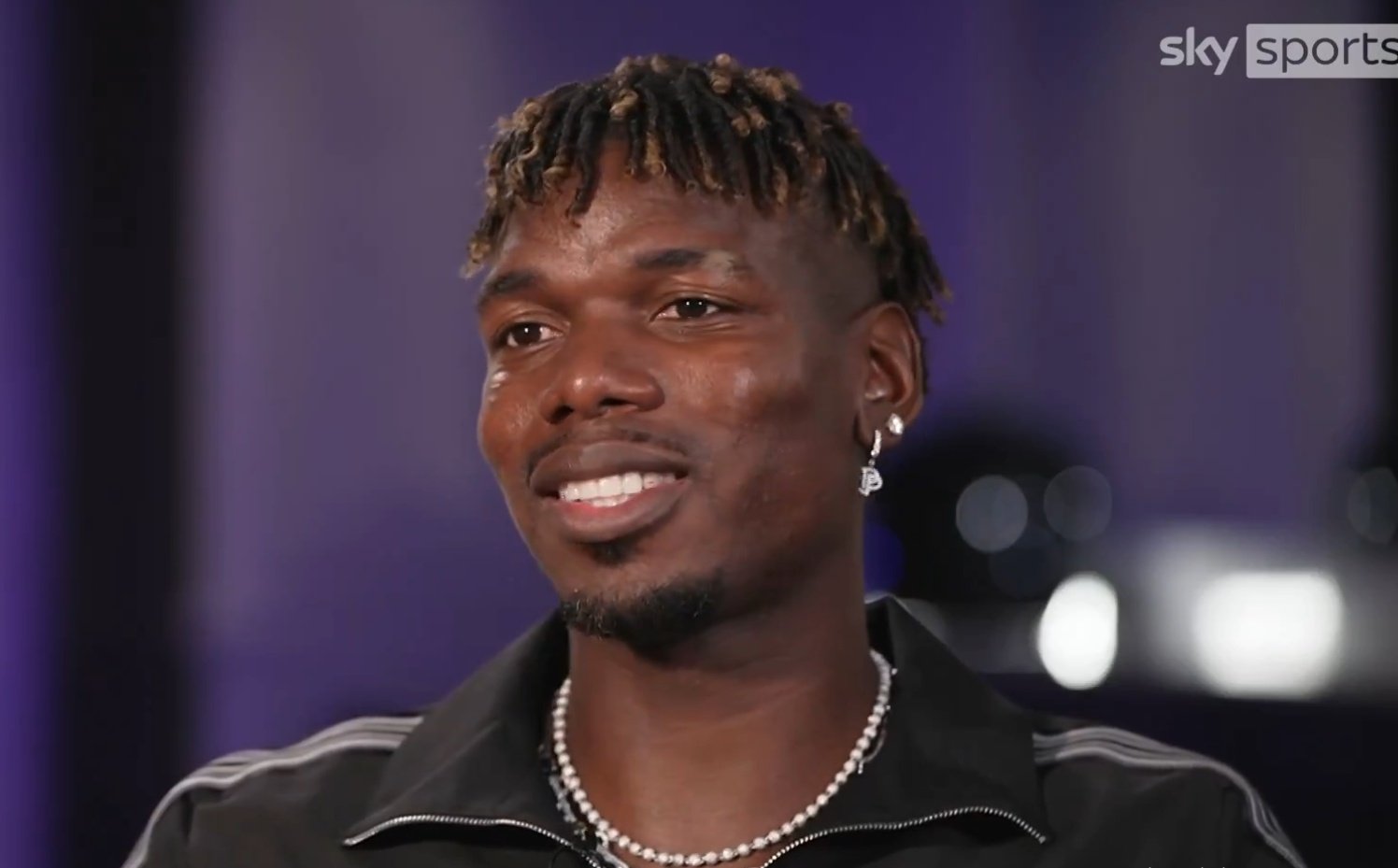 Pogba broke his silence after his suspension was reduced. Screenshot/SkySports