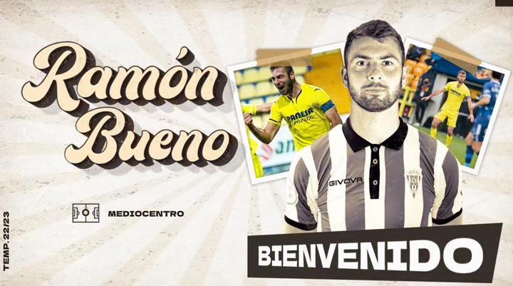 Ramón Bueno, nuevo jugador del Córdoba. Twitter/CordobaCF_ofi
