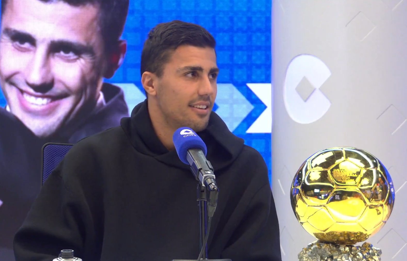 Rodri hopes to return to action before the end of the campaign. Screenshot/ElPartidazodeCOPE