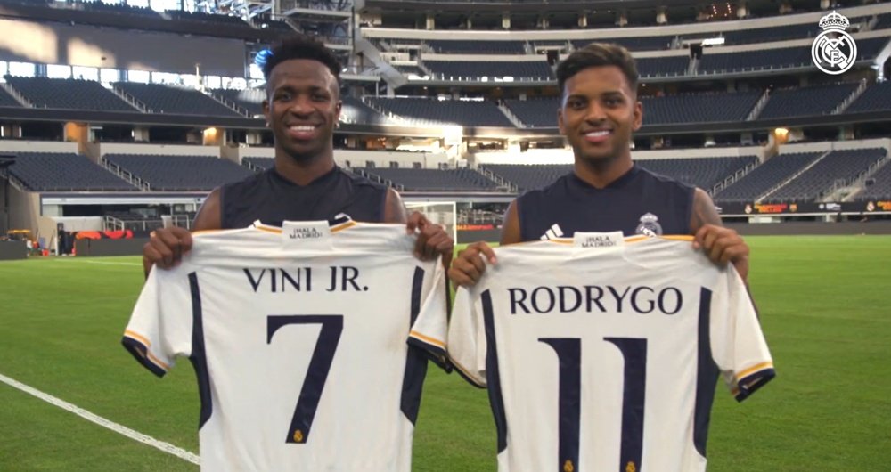 Vini y Rodrygo, los nuevos '7' y '11' del Madrid: "Uno completa al otro"