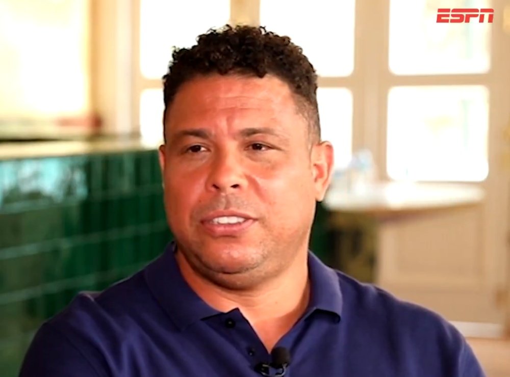 Ronaldo Nazario disagrees that Cristiano Ronaldo is the GOAT. Screenshot/ESPN