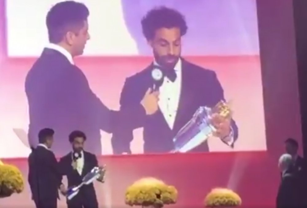 Salah fue el protagonista en la gala de la PFA. Twitter